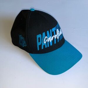 Carolina Panthers Cap Hat New Era Size M/L Black blue NFL